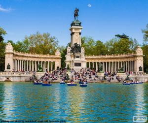 Puzle Rybník Retiro, Madrid