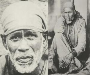 Puzle Sai Baba o Shirdi, indický guru, jogín a fakír, který je považován jeho následovníci jako svatý