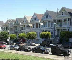 Puzle San Francisco viktoriánské domy