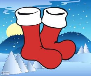 Puzle Santa Claus ponožky