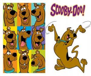 Puzle Scooby-Doo, německá doga plemeno psa, který mluví z nejznámějších a hrdina mnoha dobrodružství