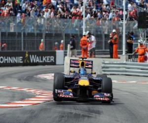 Puzle Sebastian Vettel - Red Bull - Monte-Carlo 2010