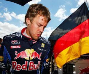 Puzle Sebastian Vettel - Red Bull - Silverstone 2010