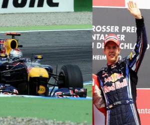 Puzle Sebastian Vettel - Red Bull - Hockenheim, německé Grand Prix (2010) (zařazen 3rd)