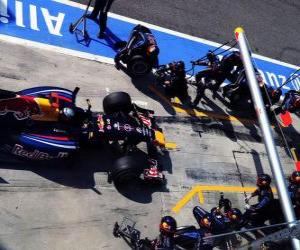 Puzle Sebastian Vettel - Red Bull - Monza 2010