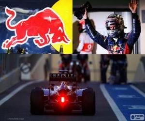 Puzle Sebastian Vettel - Red Bull - 2012 Abú Dhabí Grand Prix, klasifikované 3.