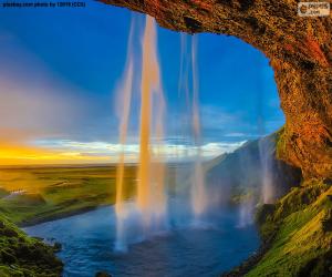 Puzle Seljalandsfoss, Island