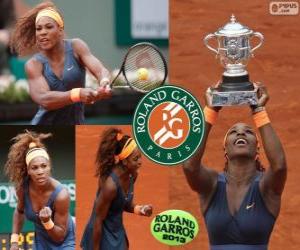 Puzle Serena Williamsová vítěz Roland Garros 2013