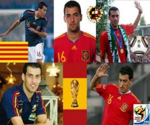 Puzle Sergio Busquets (El Badia chobotnice), španělského národního týmu záložník