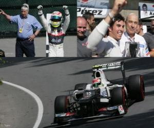 Puzle Sergio Perez - Sauber - Grand Prize of Canada (2012) (3. místo)