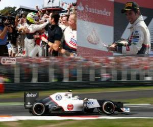 Puzle Sergio Pérez - Sauber - Grand Prix Itálie 2012, 2 nd klasifikované