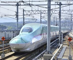 Puzle Shinkansen bullet train, Japonsko