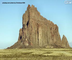 Puzle Shiprock, Nové Mexiko, Spojené státy americké