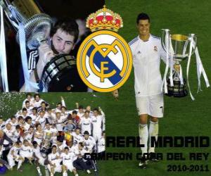 Puzle Skutečný mistr Madrid Copa del Rey 2010-2011