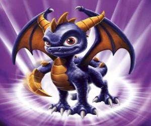 Puzle Skylander Spyro, drak je impozantní protivník, který může létat a střílet oheň z úst. Kouzelná Skylanders