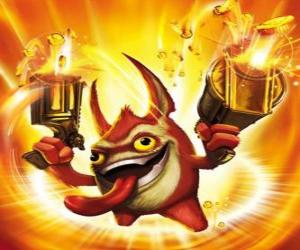 Puzle Skylander Trigger Happy, král spouště. Tech Skylanders