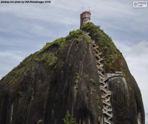 Puzle Skála Guatape nebo Kámen El Peñol