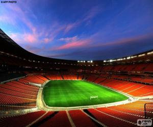 Puzle  Soccer City, osvětlený