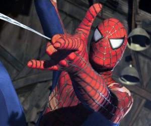 Puzle Spider-Man obličej masku a speciální oblečení