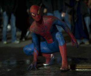 Puzle Spider-man v ulicích New Yorku