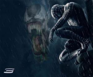 Puzle Spiderman Venom sdílí s mnoho z jeho síly a schopnosti