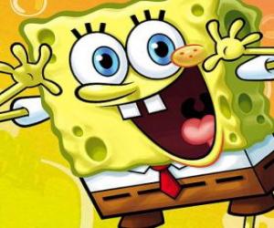 Puzle SpongeBob šťastný