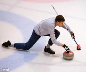 Puzle Sportovec curling