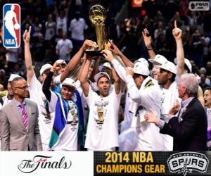 Puzle Spurs, šampióni NBA 2014