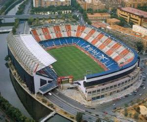 Puzle Stadionu Atlético de Madrid - Vicente Calderón -
