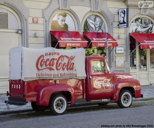 Puzle Starý náklaďák Coca-Cola