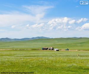 Puzle Stepích Mongolska