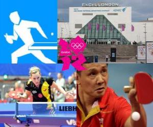 Puzle Stolní tenis, ping-pong - London 2012-