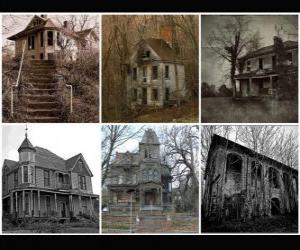 Puzle strašidelné domy