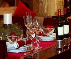 Puzle Stůl připravené pro Štědrý den