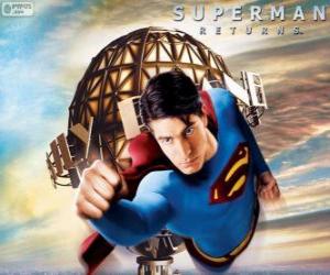 Puzle Superman, superhrdina létání