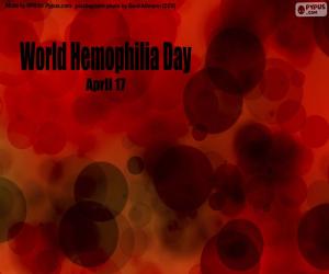 Puzle Světový den hemofilie