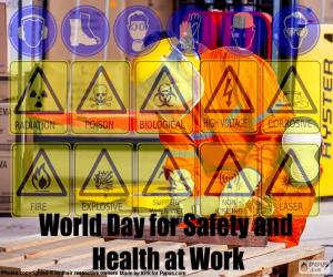 Puzle Světový den pro bezpečnost a ochranu zdraví při práci