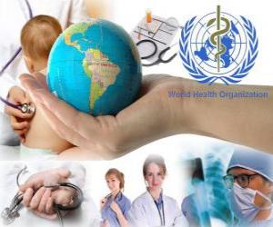 Puzle Světový den zdraví, výročí založení Světové zdravotnické organizace na 07.4.1948