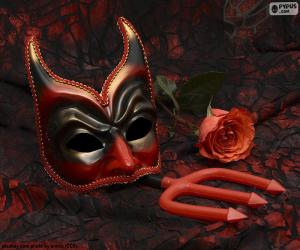 Puzle Tajemná karnevalová maska