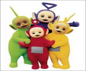 Puzle Teletubbies: Laa-Laa, Tinky Winky, Dipsy a Po