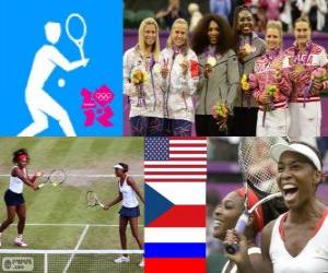 Puzle Tenis Ženská čtyřhra Londýn 2012