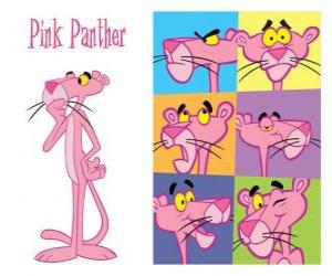 Puzle The Pink Panther, elegantní antropomorfní panter hrát hodně legrační dobrodružství