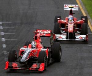 Puzle Timo Glock - Panna - Melbourne 2010