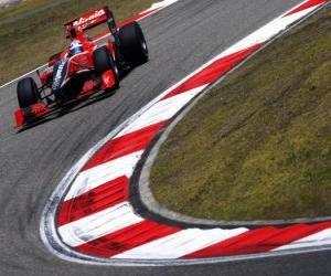 Puzle Timo Glock - Virgin - Shanghai 2010