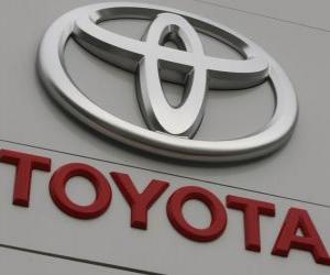Puzle Toyota logo. Japonský výrobce automobilů