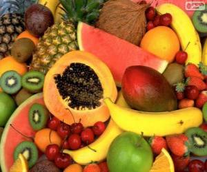 Puzle Tropické ovoce