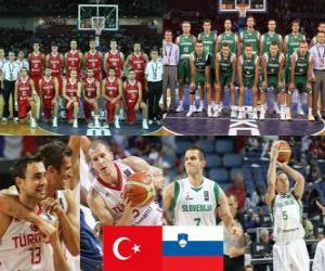 Puzle Turecko - Slovinsko, čtvrtfinále, 2010 FIBA světa Turecko