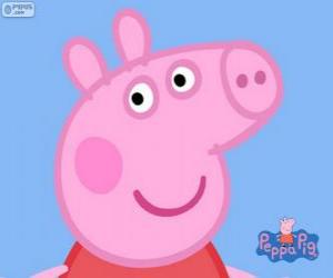 Puzle Tvář Peppa Pig