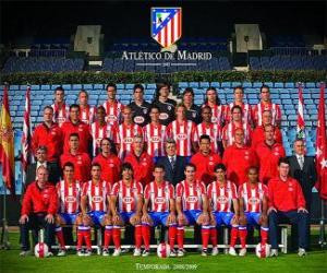 Puzle Tým Atlético de Madrid 2008-09