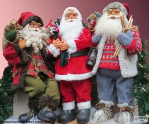 Puzle Tři panenky Santa Claus